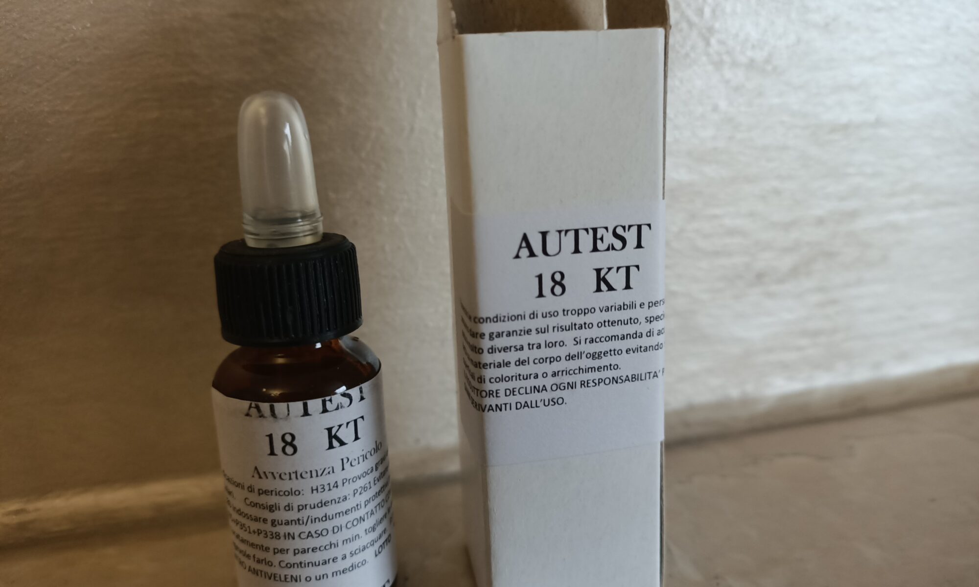 TEST ORO 18 KT SAGGIO PREZIOSI