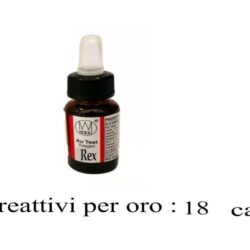 Reagente test oro 18 carati KT