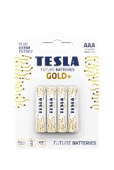 Batterie Ministilo AAA Tesla Gold+ (Blister da 4 pz)